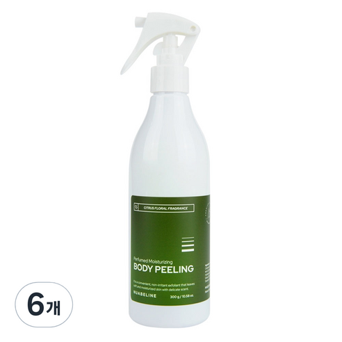 누아벨린 퍼퓸드 촉촉 바디필링 시트러스향, 300g, 6개