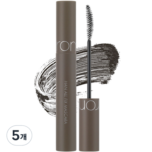 롬앤 한올 픽스 마스카라, L02 롱 애쉬, 5개