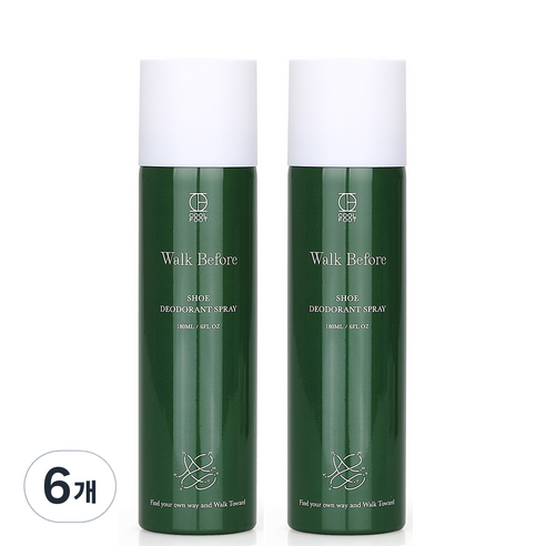 쿨풋 신발 냄새 제거 탈취제, 180ml, 6개