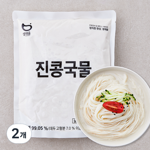 생채움 진콩국물, 1kg, 2개