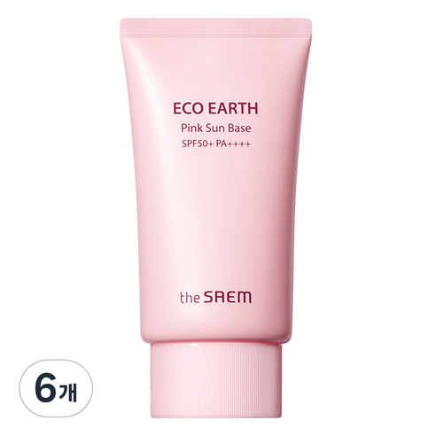 더샘 에코 어스 핑크 선 베이스 SPF50+ PA++++, 50g, 6개