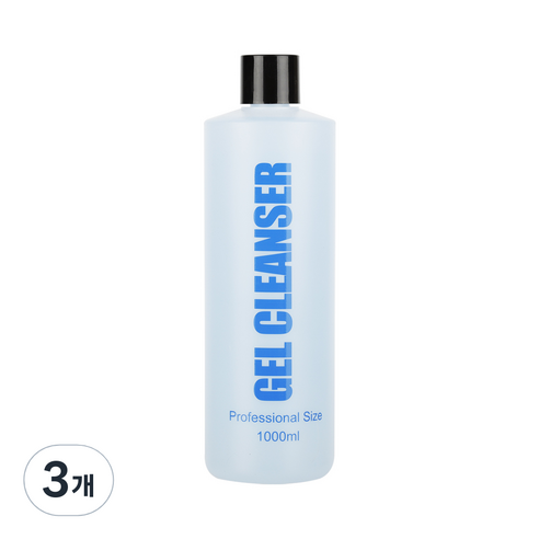 젤네일 매니큐어 젤클렌저, 1000ml, 3개