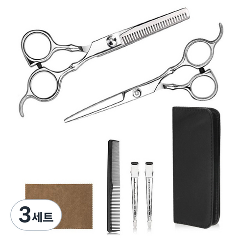 가정용 미용가위 5종세트, 3개, 혼합색상