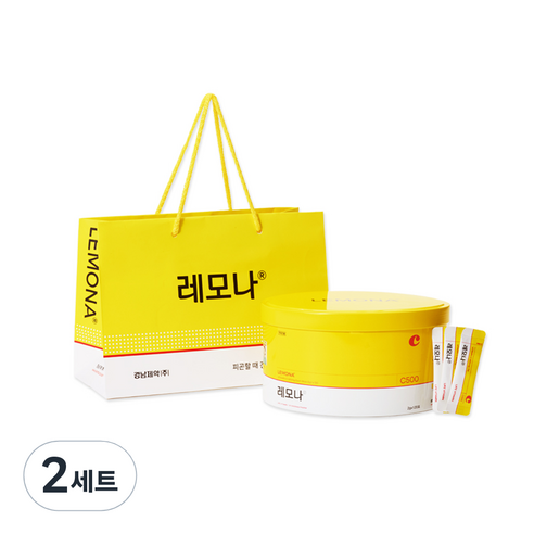 경남제약 레모나산 틴케이스 120포 + 쇼핑백, 240g, 2세트 240g × 2세트 섬네일