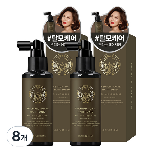 테라픽 프리미엄 토탈 헤어토닉, 160ml, 8개