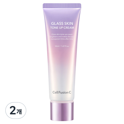 셀퓨전씨 NEW 글래스 스킨 톤업 크림, 50ml, 2개