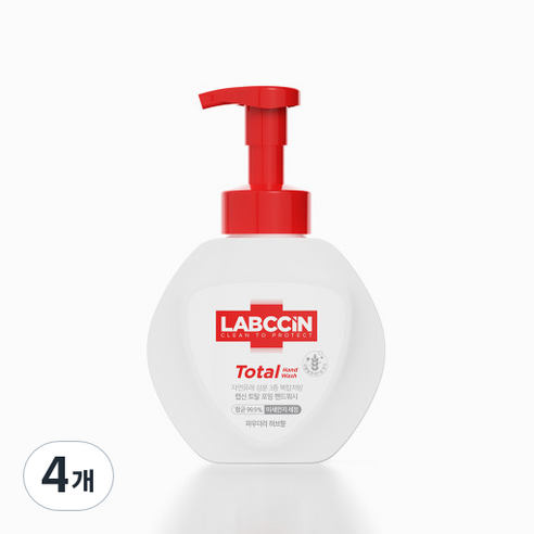 랩신 토탈 핸드워시, 500ml, 4개