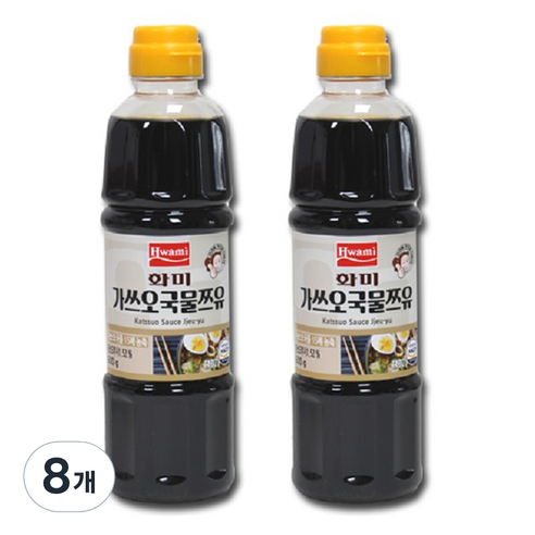 화미제당 가쓰오 국물 쯔유, 600g, 8개