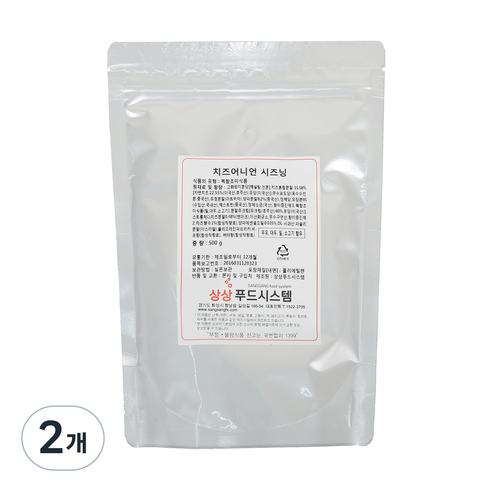 상상푸드 치즈어니언 시즈닝, 500g, 2개