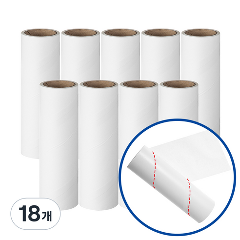 코멧 사선컷팅 테이프 클리너 리필, 18개