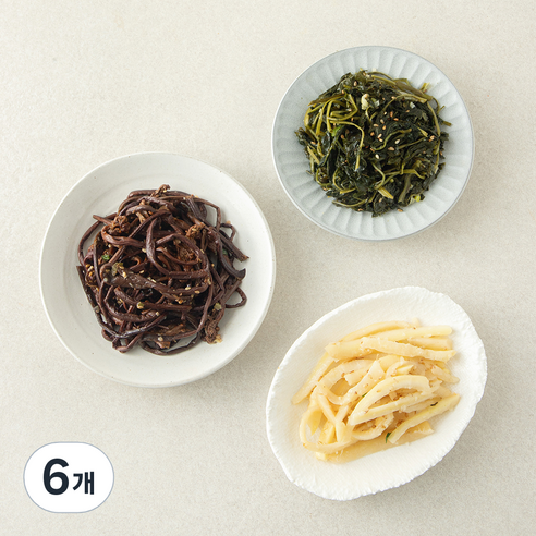 비움반찬 모둠나물 3종, 180g, 6개