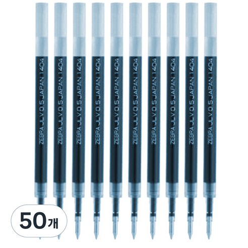 제브라 사라사 드라이 전용 리필심 JLV 0.4mm, 블루, 50개