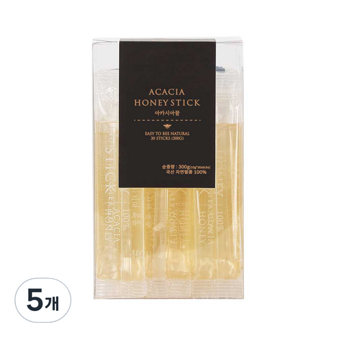 허니바이허니 아카시아 허니스틱 30p, 300g, 5개