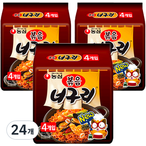 농심 볶음 너구리 137g, 24개