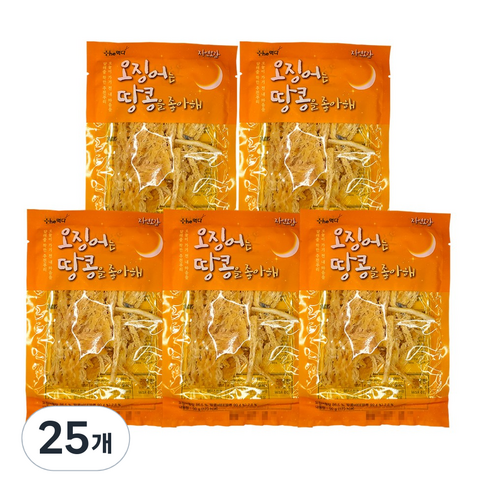 더먹다 오징어는땅콩을좋아해, 50g, 25개