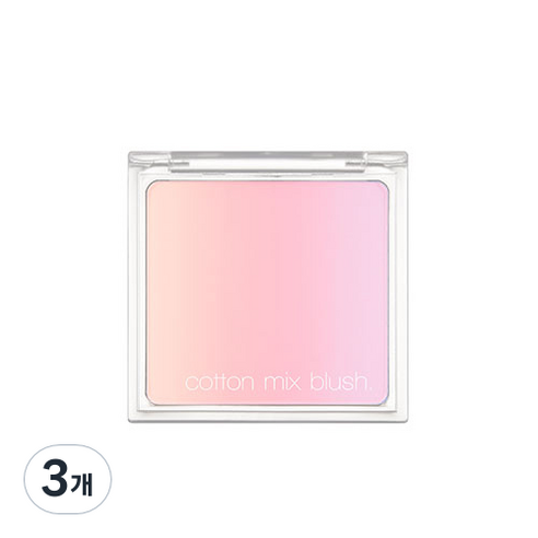 미샤 코튼 믹스 블러셔 11g, NO.2 멜티드 마시멜로, 3개