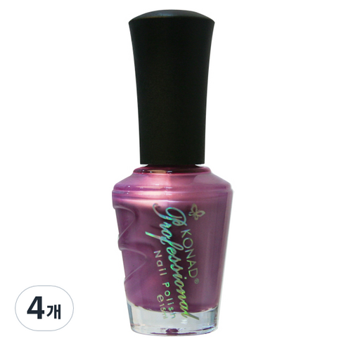 코나드 프로페셔널 레귤러 네일 폴리쉬 15ml, 라벤더 퍼플, 4개
