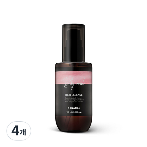 바나날 퍼퓸드 헤어 에센스 베이비 머스크, 100ml, 4개