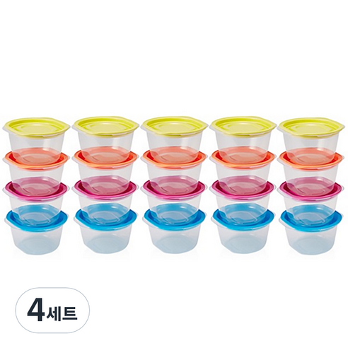 씨밀렉스 쿡밥 전자레인지 전용용기 세트, 4세트