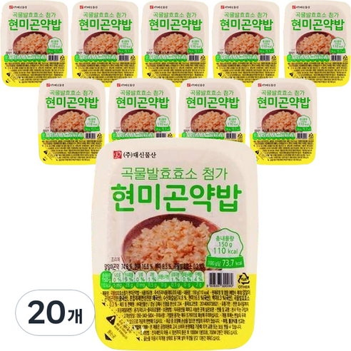 곡물발효효소 첨가 곤약밥, 150g, 20개