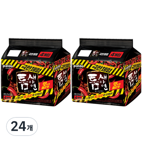 팔도 스코빌 지수 15000에 도전하라 틈새라면 극한체험 120g, 24개