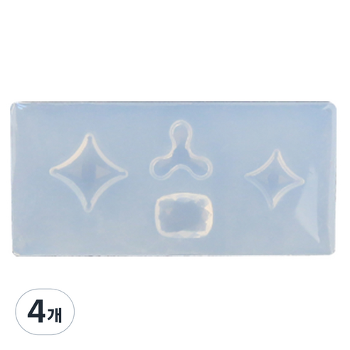 네일스케치 3D 네일몰드, 22 마른모 큐빅 믹스, 4개