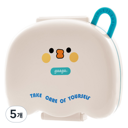 데일리조이 휴대용 약통 화이트, 5개