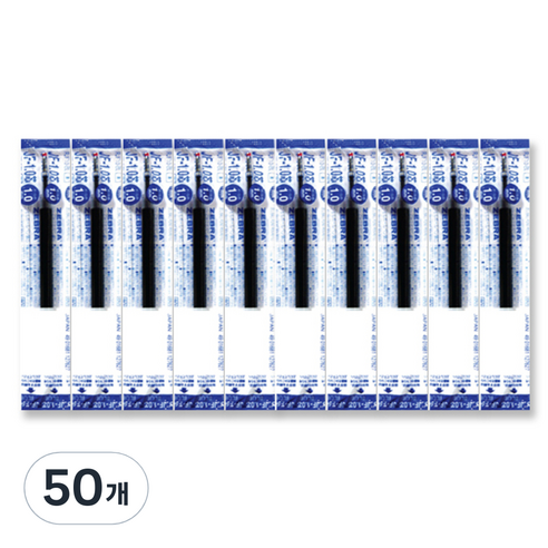 제브라 젤잉크 JF 리필심 1.0mm, 청색, 50개
