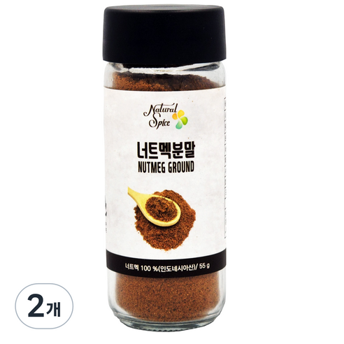 내츄럴스파이스 너트맥분말 향신료, 55g, 2개