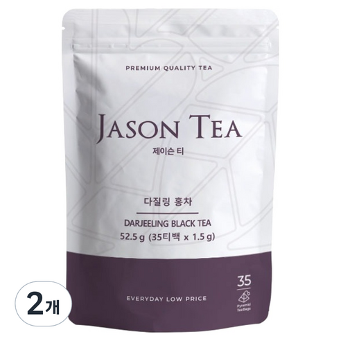 제이슨티 다질링 홍차, 2개, 35개입, 1.5g