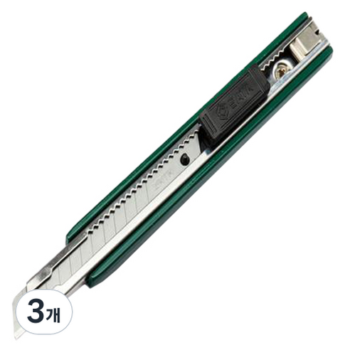 사타 컷터칼 9mm 93424A, 3개