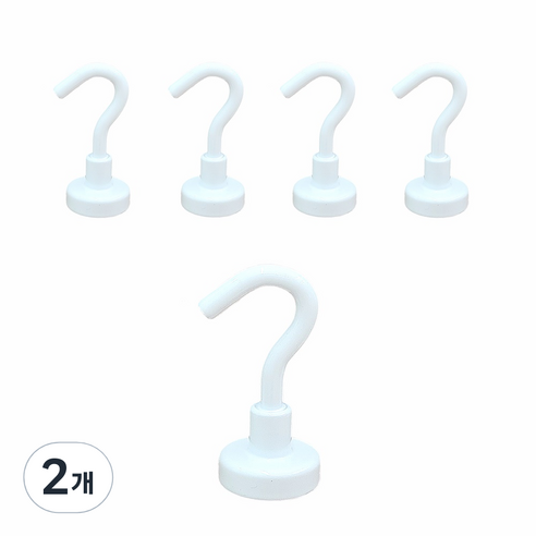 주앤지 현관문 마스크걸이 다용도 고리 자석 5p, 2개