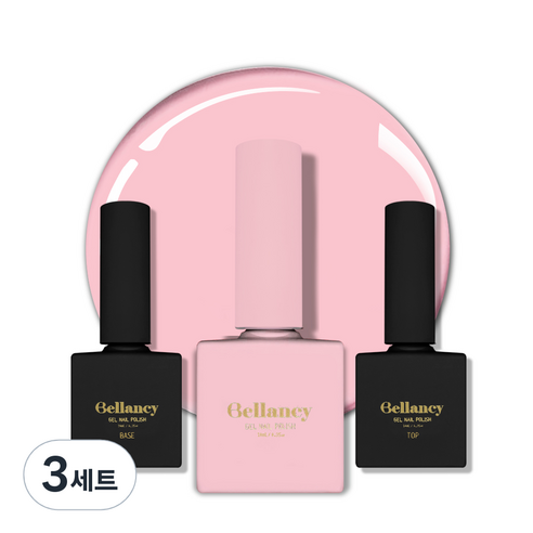 벨랑시 젤네일 3종세트, 3세트, 벨랑시 베이스 10ml+SN-13 베이비 핑크 10ml+벨랑시 탑 10ml