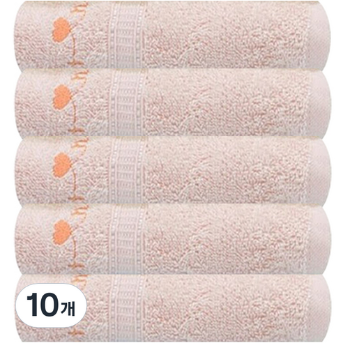 송월타월 SH 베르스 수건 100g 20수 면사, 살구, 10개