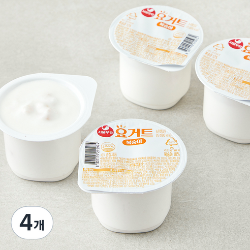 서울우유 요거트 복숭아, 85g, 4개입, 4개