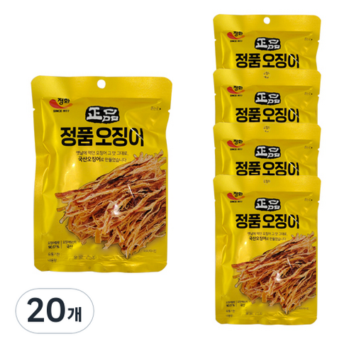 정화식품 정품오징어, 25g, 20개