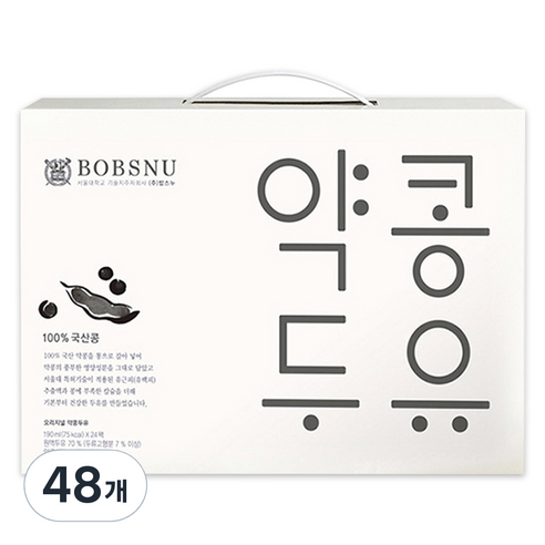 서울대밥스누 약콩두유 오리지널, 190ml, 48개