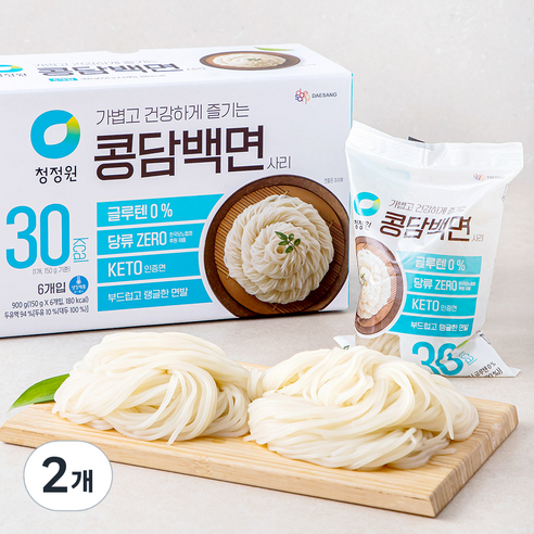 청정원 콩담백면 6개입, 900g, 2개