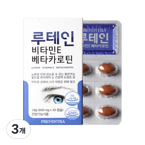 프리벤트라 루테인 비타민E 베타카로틴, 30정, 3개