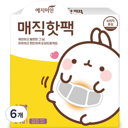 예지미인 몰랑이 매직핫팩 2p, 6개