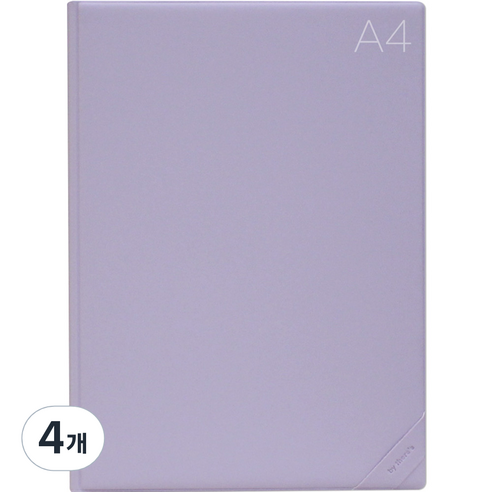 데얼스 도큐먼트 파일홀더 A4, 라벤더, 4개