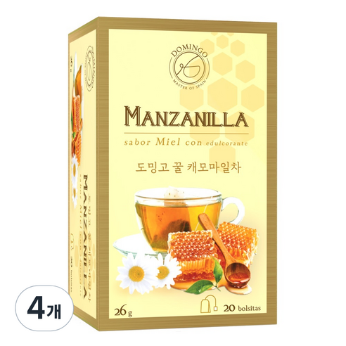 도밍고 꿀캐모마일차, 26g, 20개입, 4개