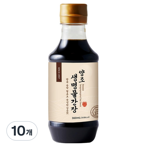 신앙촌 양조 생명물간장, 360ml, 10개