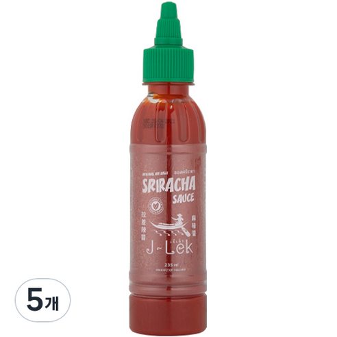 델리타이 J-Lek 스리라차 소스 225ml, 5개