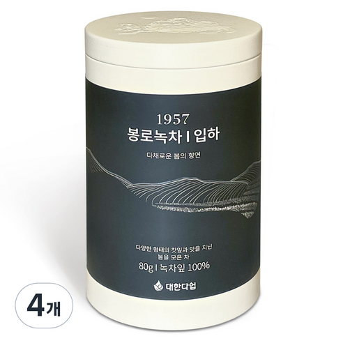 대한다업 1957 봉로녹차 입하, 80g, 1개입, 4개