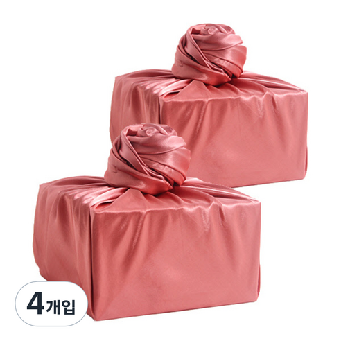 코리아보자기 추석 기프트 보자기 대, 와인, 4개입