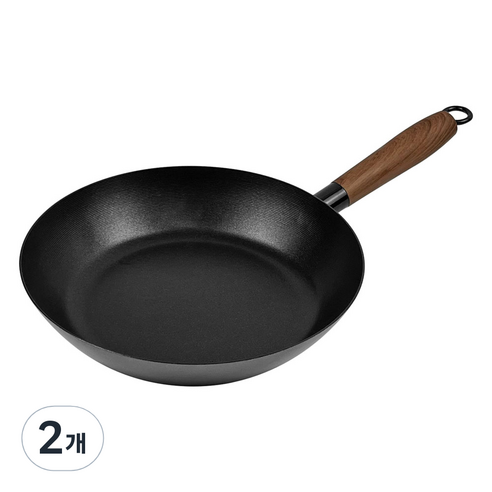 퀸센스 인덕션 IH 깊은 무쇠 후라이팬, 28cm, 2개