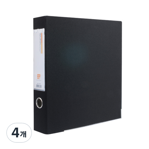 알파 웹D링 바인더 A4 3공 5cm AB949-7, 흑색, 4개