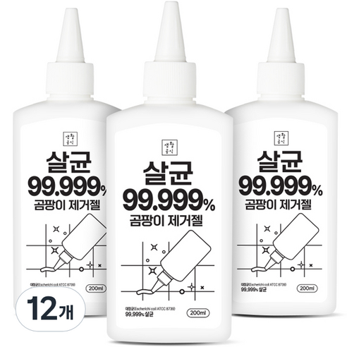 생활공식 살균 곰팡이 제거젤, 200ml, 12개