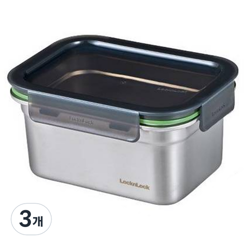 락앤락 스텐 스테커블 1L, 3개, 단품